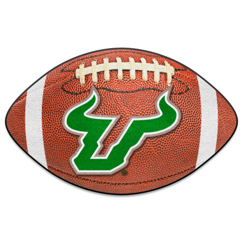 University of South Florida football mat by Logo Brands, featuring team logo and vibrant design, ideal for sports fan decor.