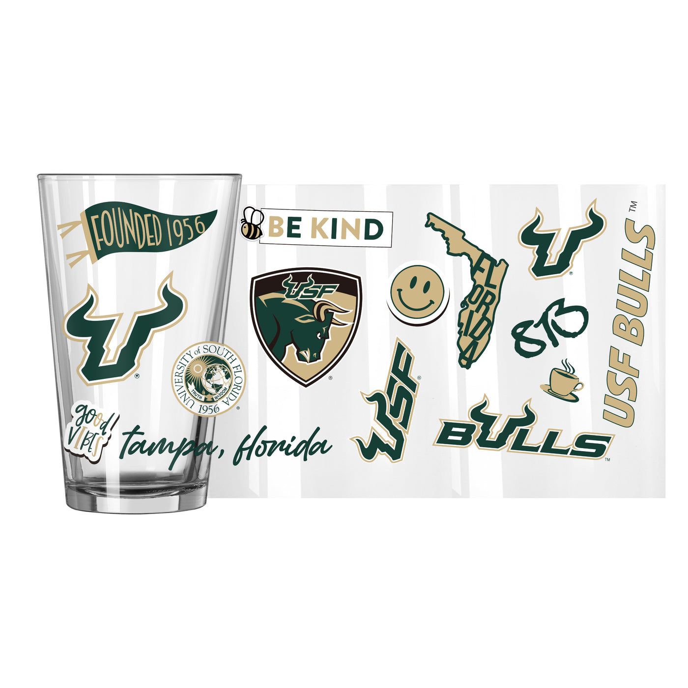 South Florida 16oz Native Pint Glass