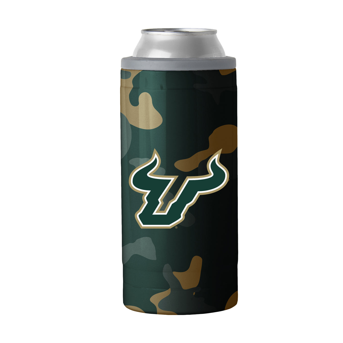 University of South Florida 12oz Camo Swagger Slim Can Coolie
