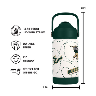South Florida 12oz Mascot SS Kids Bottle
