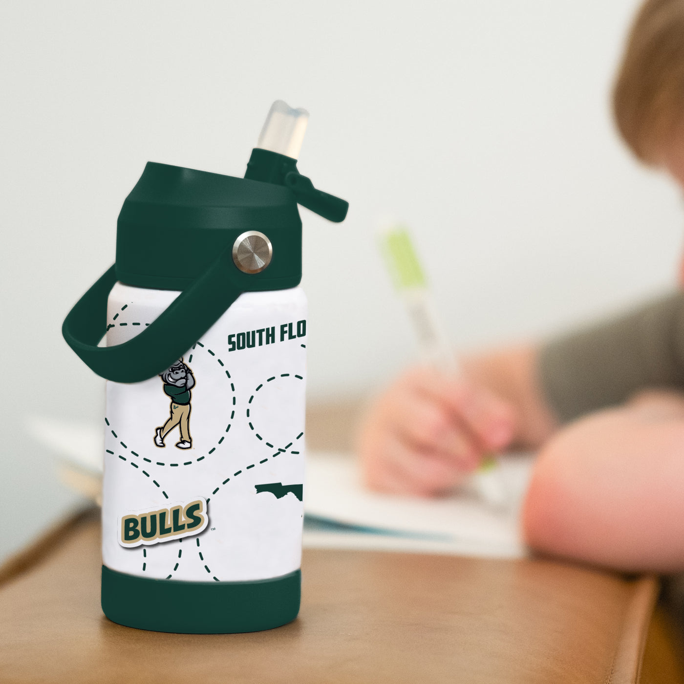 South Florida 12oz Mascot SS Kids Bottle