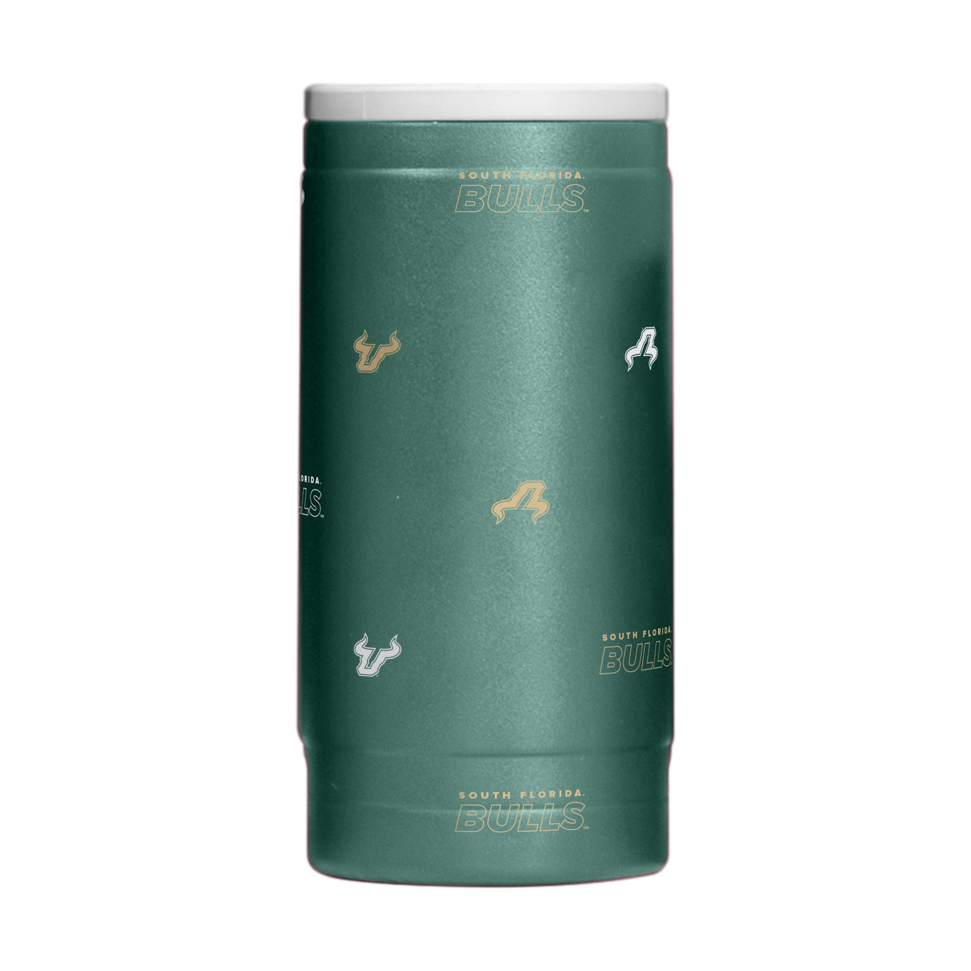 South Florida 12oz Step And Repeat Powdercoat SlimCan Coolie
