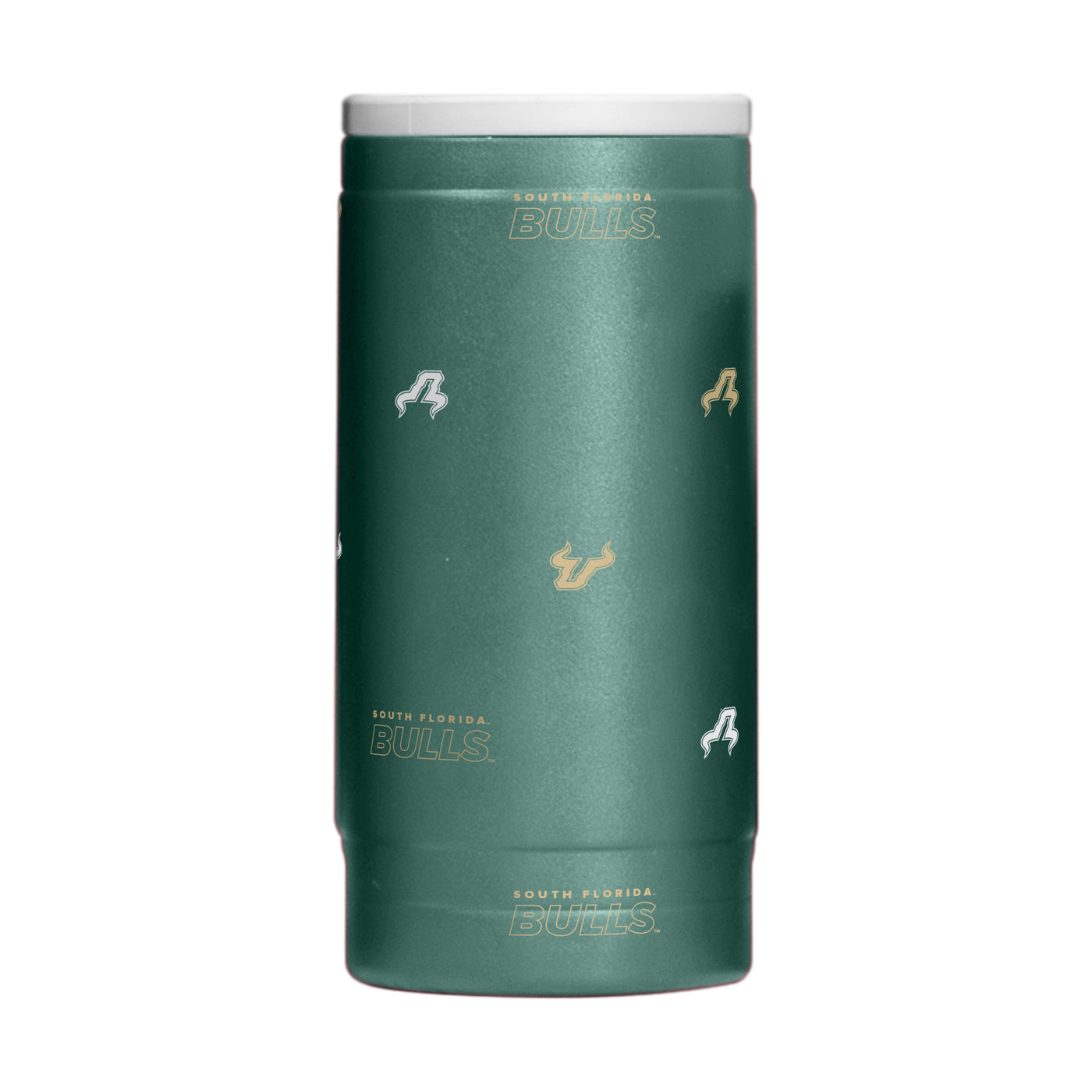 South Florida 12oz Step And Repeat Powdercoat SlimCan Coolie