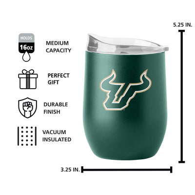 South Florida 16oz Flipside Powder Coat Curved Bev