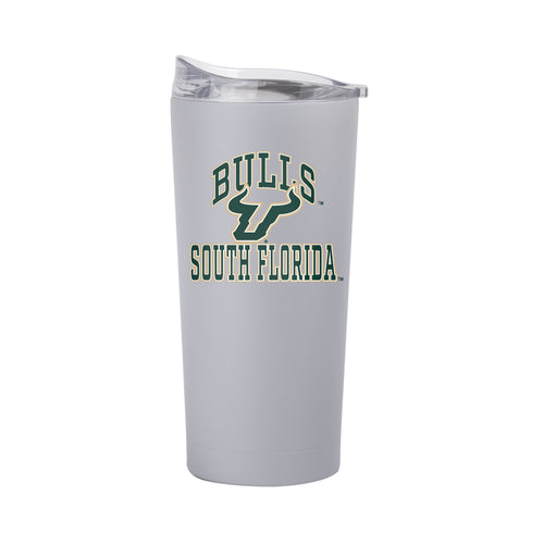 South Florida 20oz athletic powder coat tumbler from Logo Brands, durable drinkware with a sleek design and vibrant team logo.