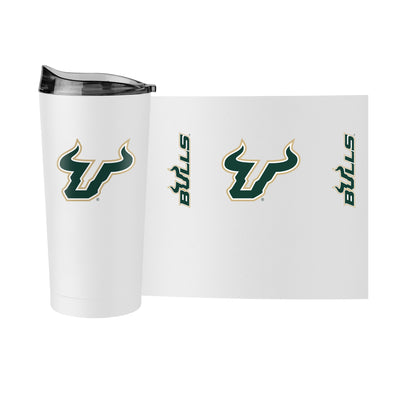South Florida White 20oz Gameday Powder Coat Tumbler
