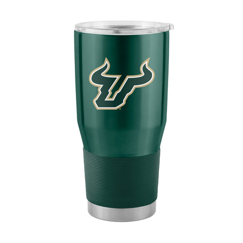 South Florida Gameday 30oz stainless steel tumbler with team logo, durable drinkware for fans and on-the-go use.