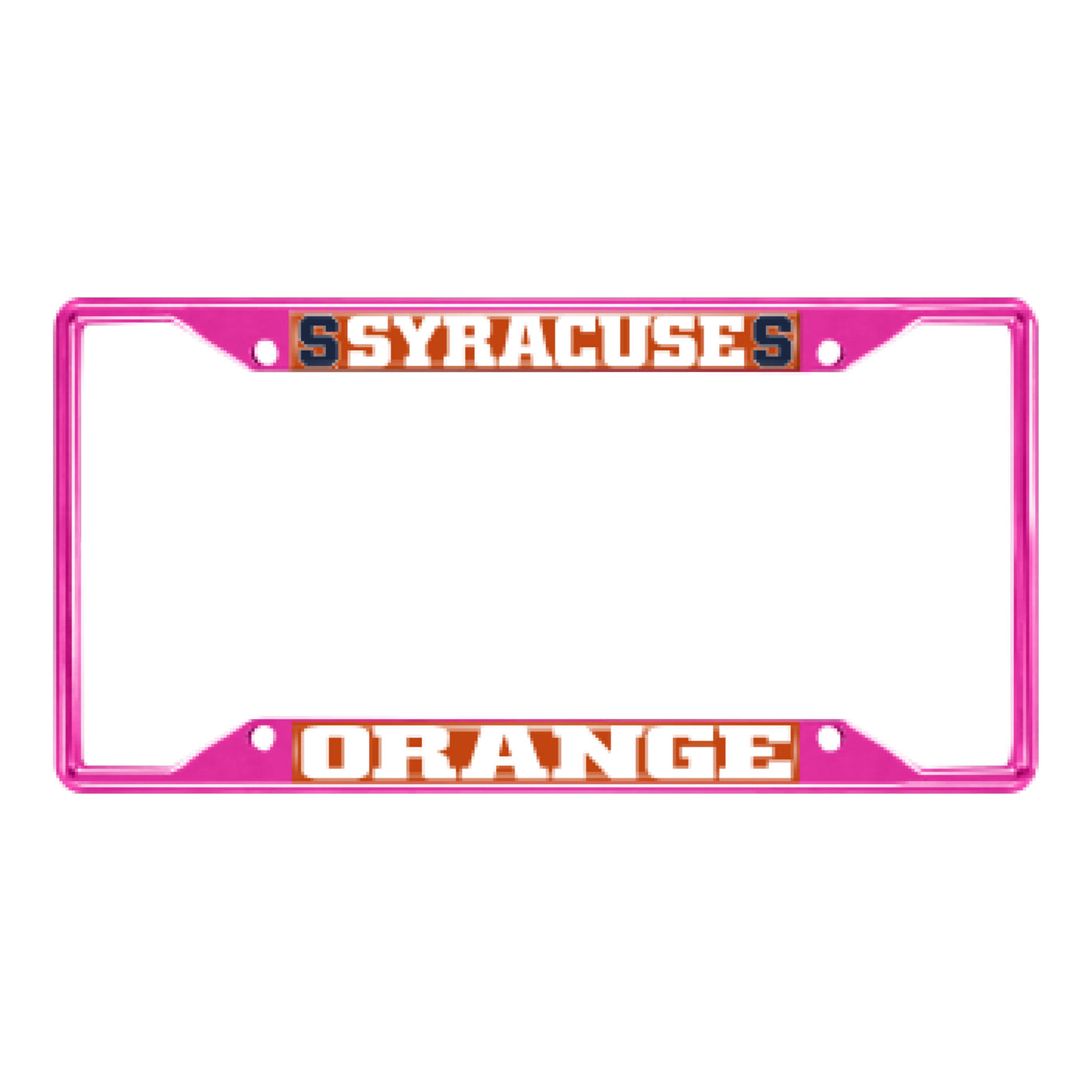 Syracuse University-Pink License Plate Frame