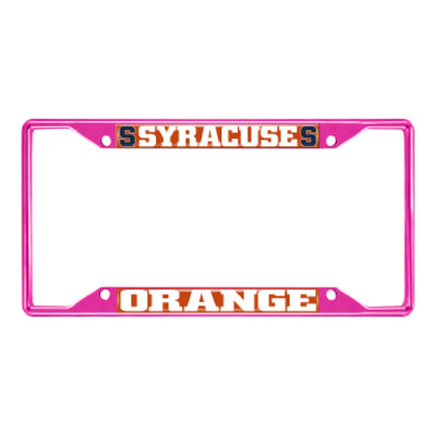 Syracuse University-Pink License Plate Frame