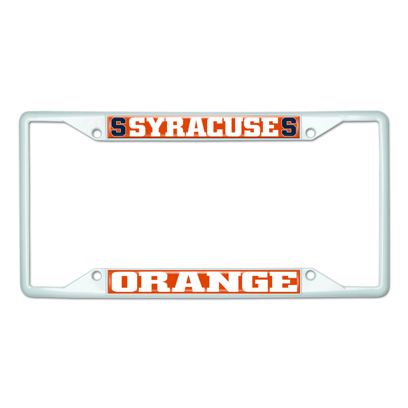 Syracuse University-White License Plate