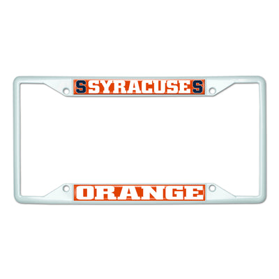 Syracuse University-White License Plate