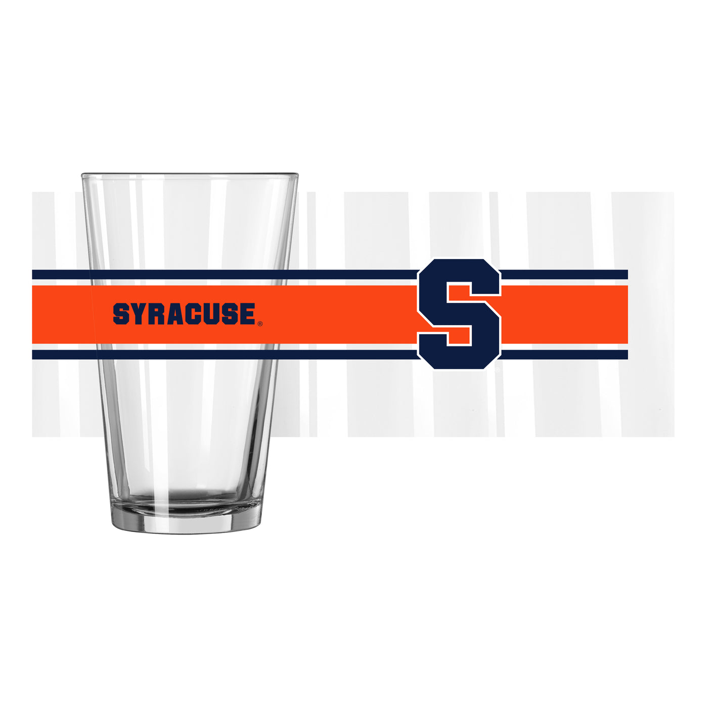 Syracuse 16oz Stripe Pint Glass