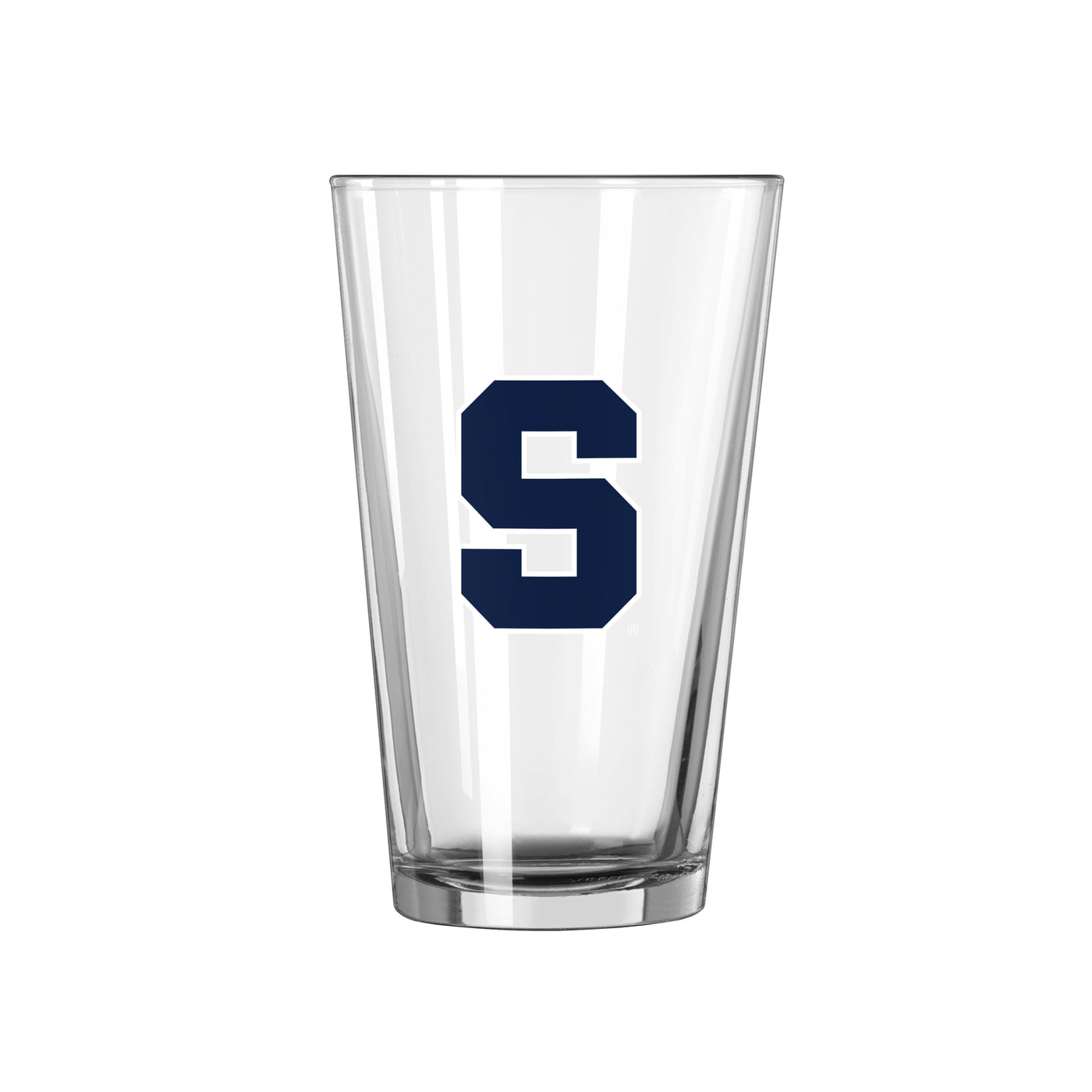 Syracuse 16oz Stripe Pint Glass - Logo Brands