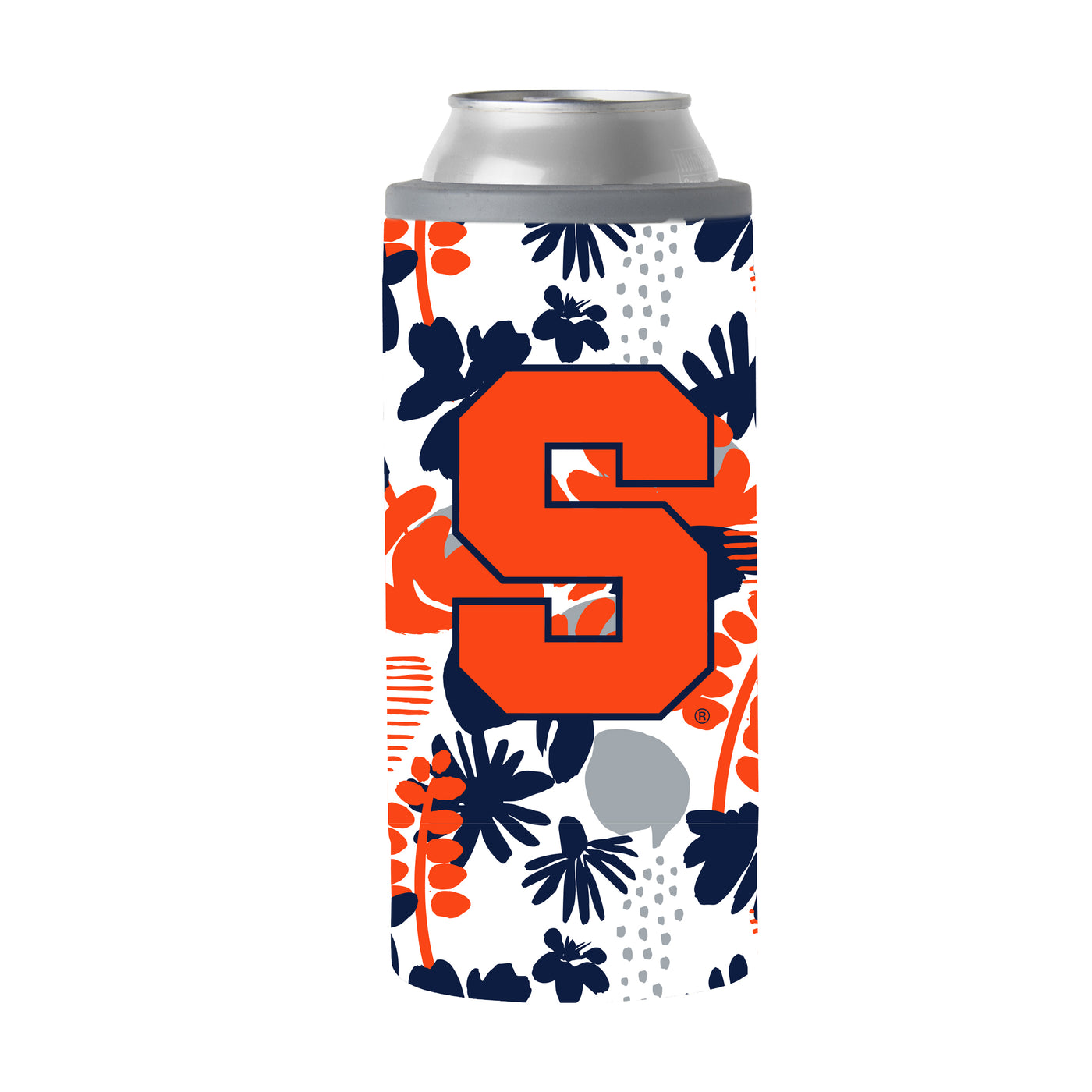 Syracuse 12oz Floral Slim Can Coolie