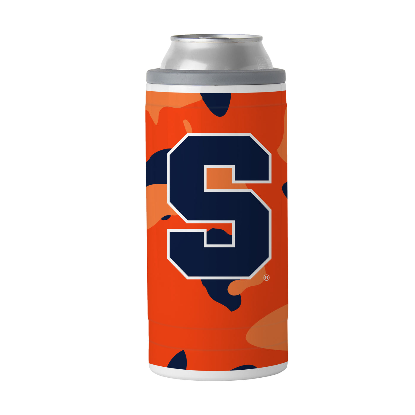 Syracuse Camo Swagger 12oz Slim Can Coolie