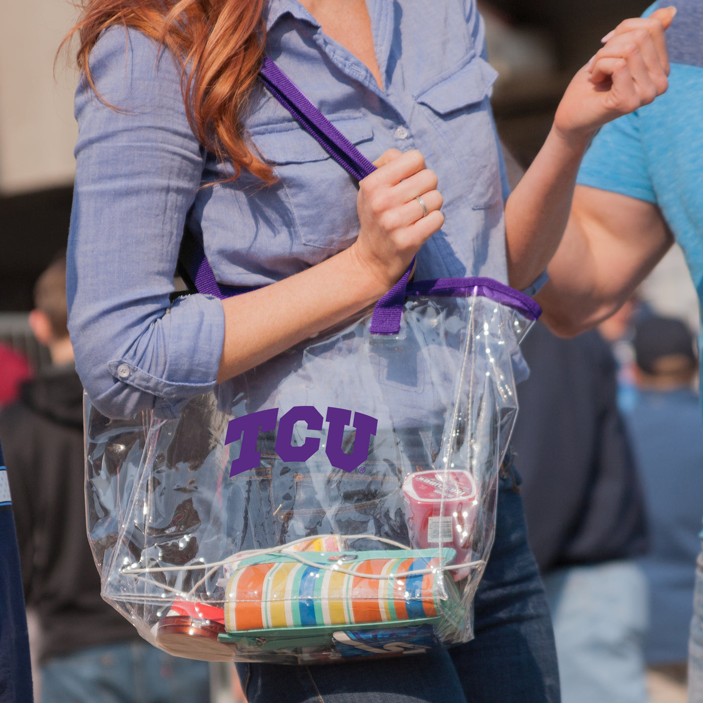 TCU Stadium Clear Tote - Logo Brands