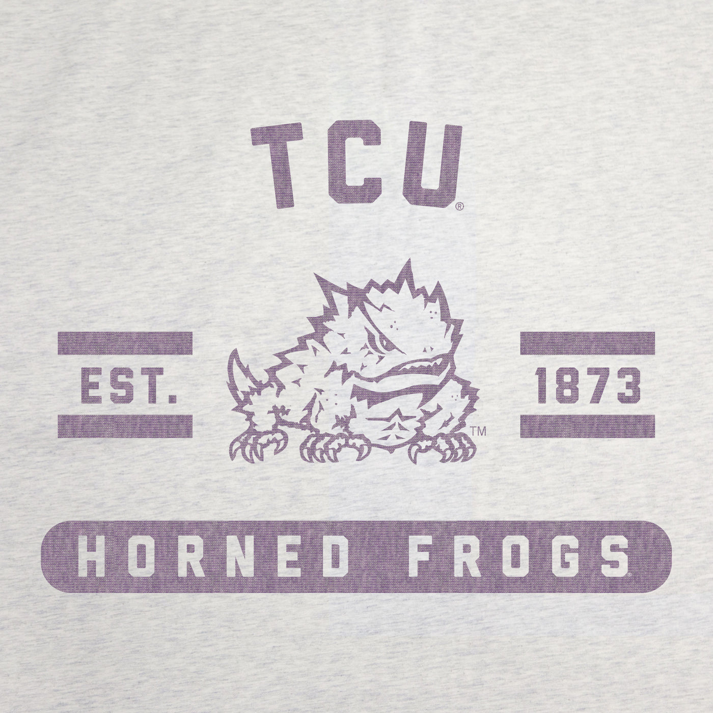 TCU Oatmeal Sweatshirt Blanket