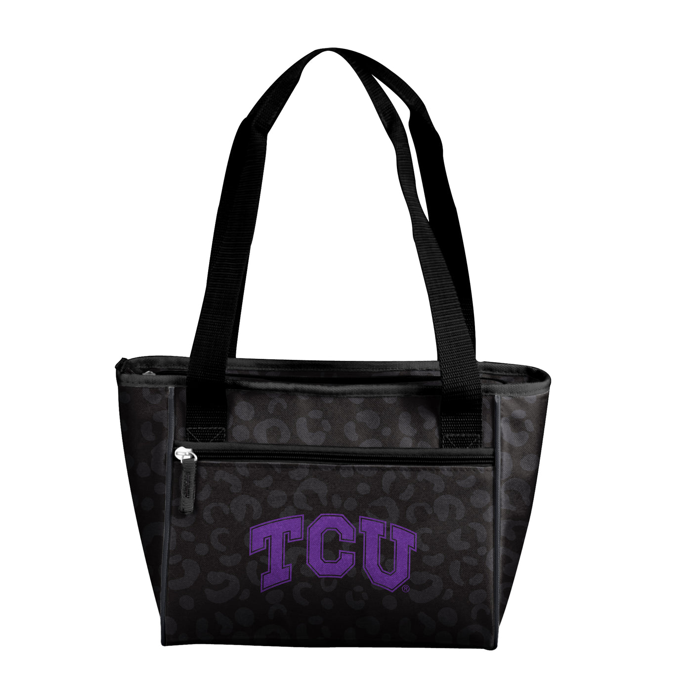 TCU Leopard Print 16 Can Cooler Tote