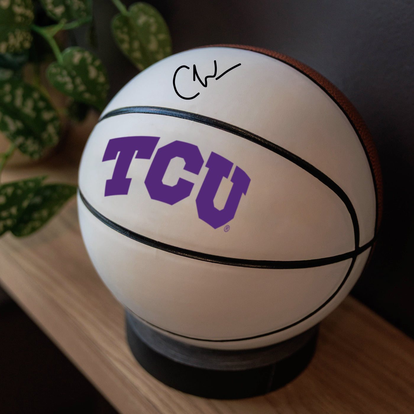 TCU Mini Size Autograph Basketball - Logo Brands
