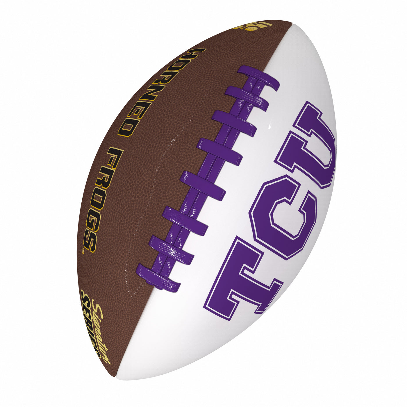 TCU Official-Size Autograph Football - Logo Brands
