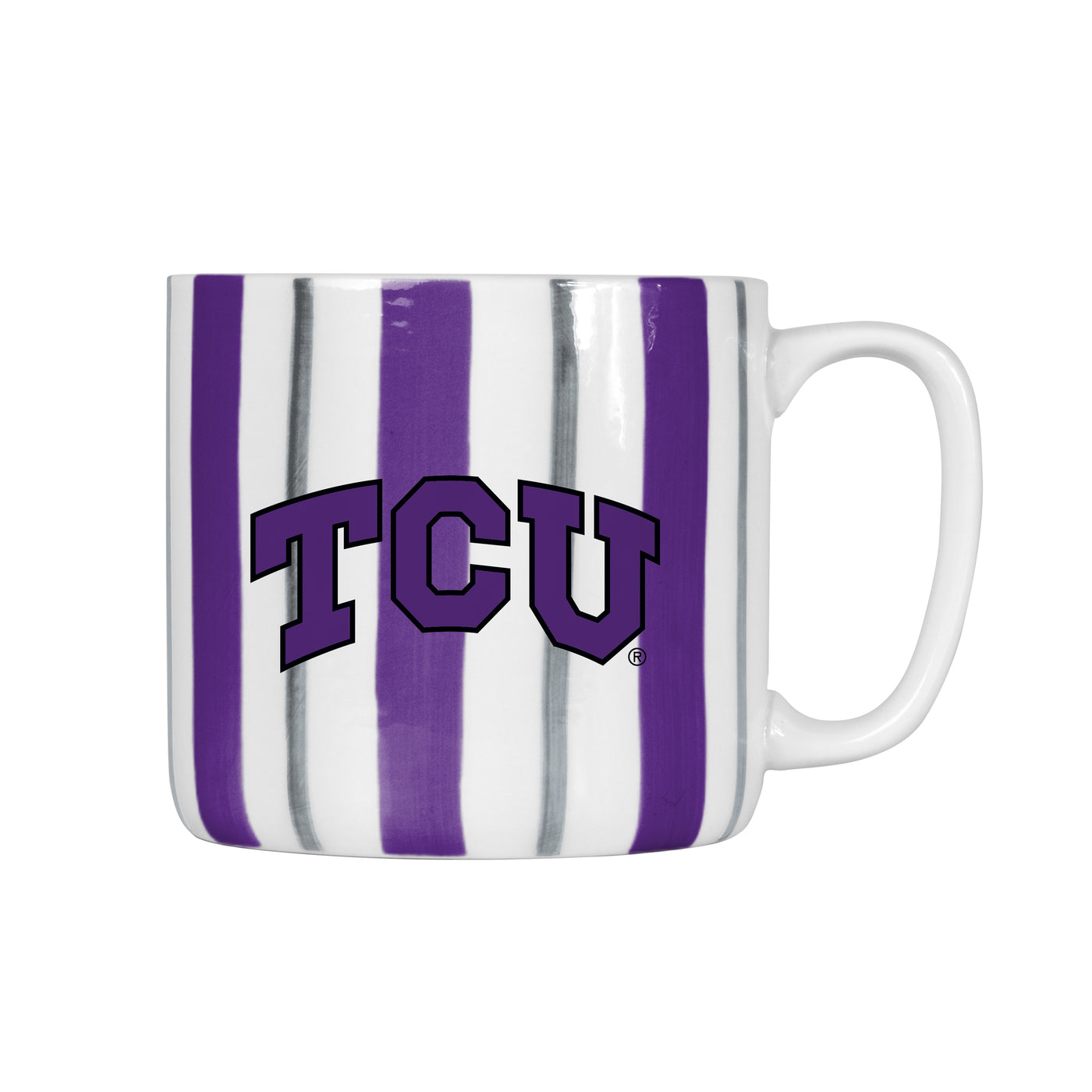 TCU 16oz Brushstroke Stripe Mug