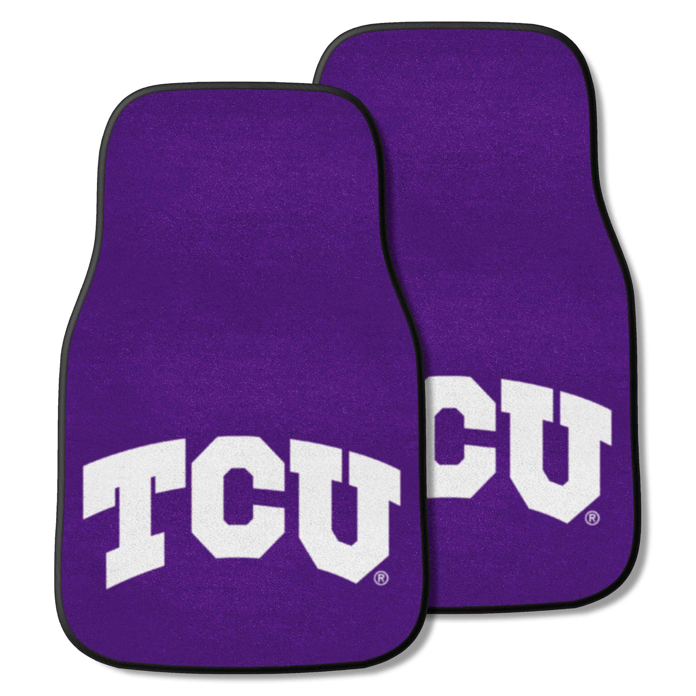 Texas Christian University  2-pc Carpet Car Mat Set
