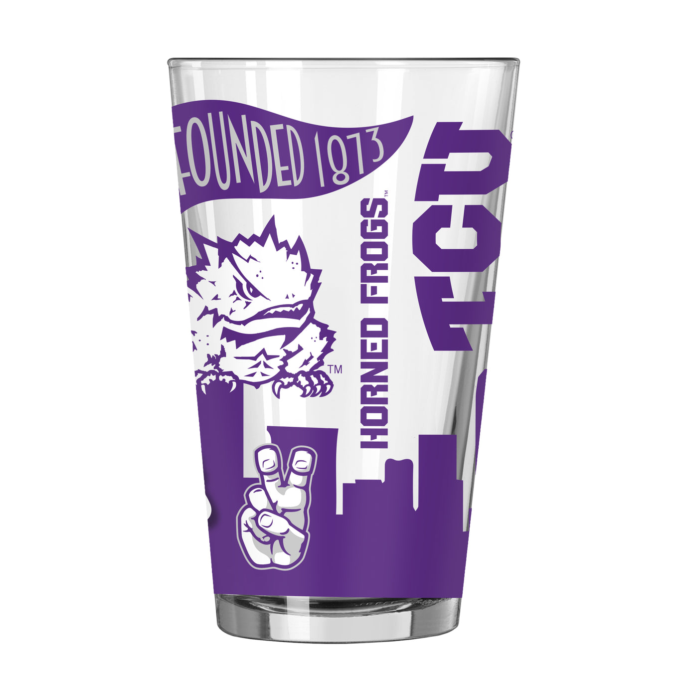 TCU 16oz Native Pint Glass