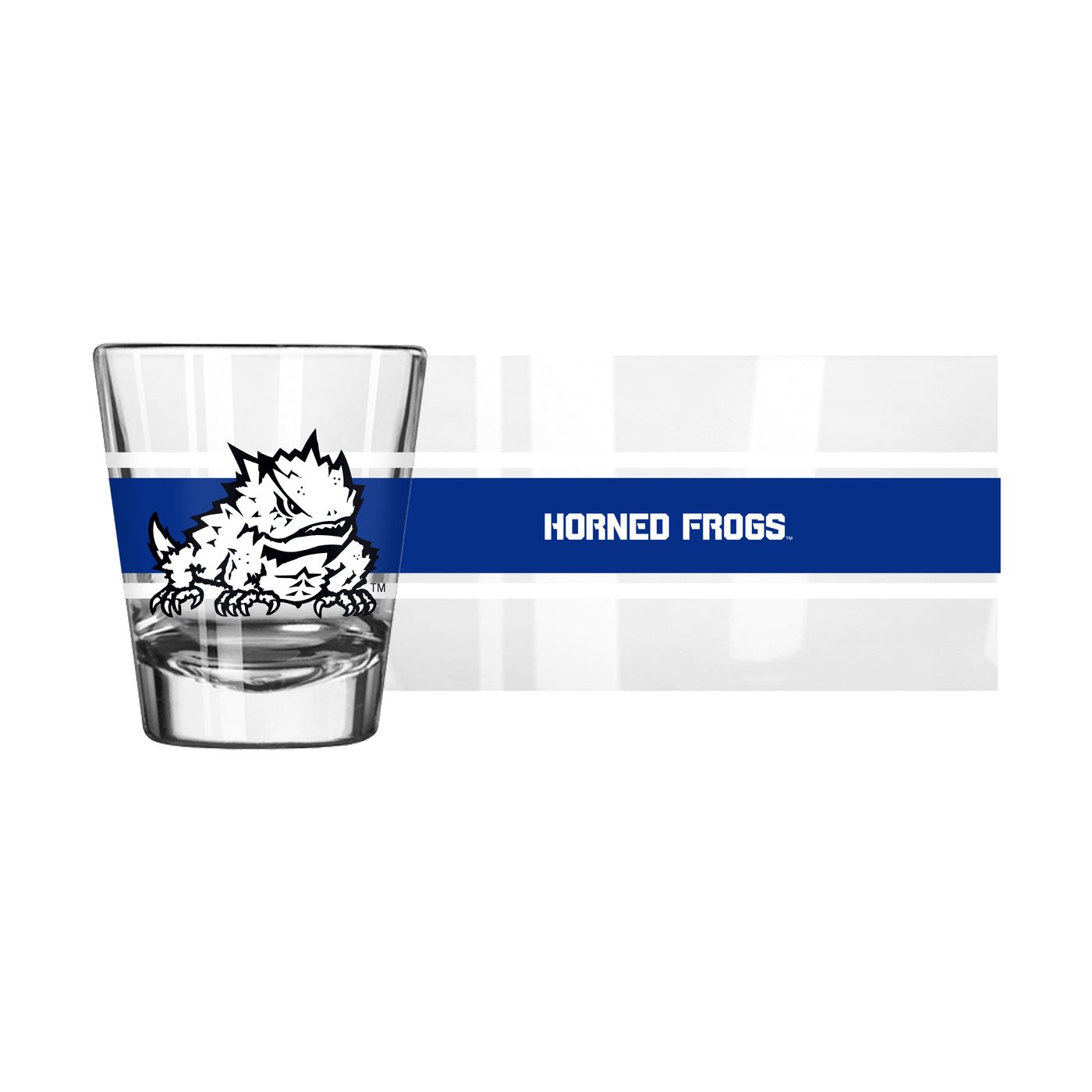 TCU 2oz Stripe Shot Glass