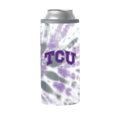 TCU 12oz Tie Dye Slim Can Coolie
