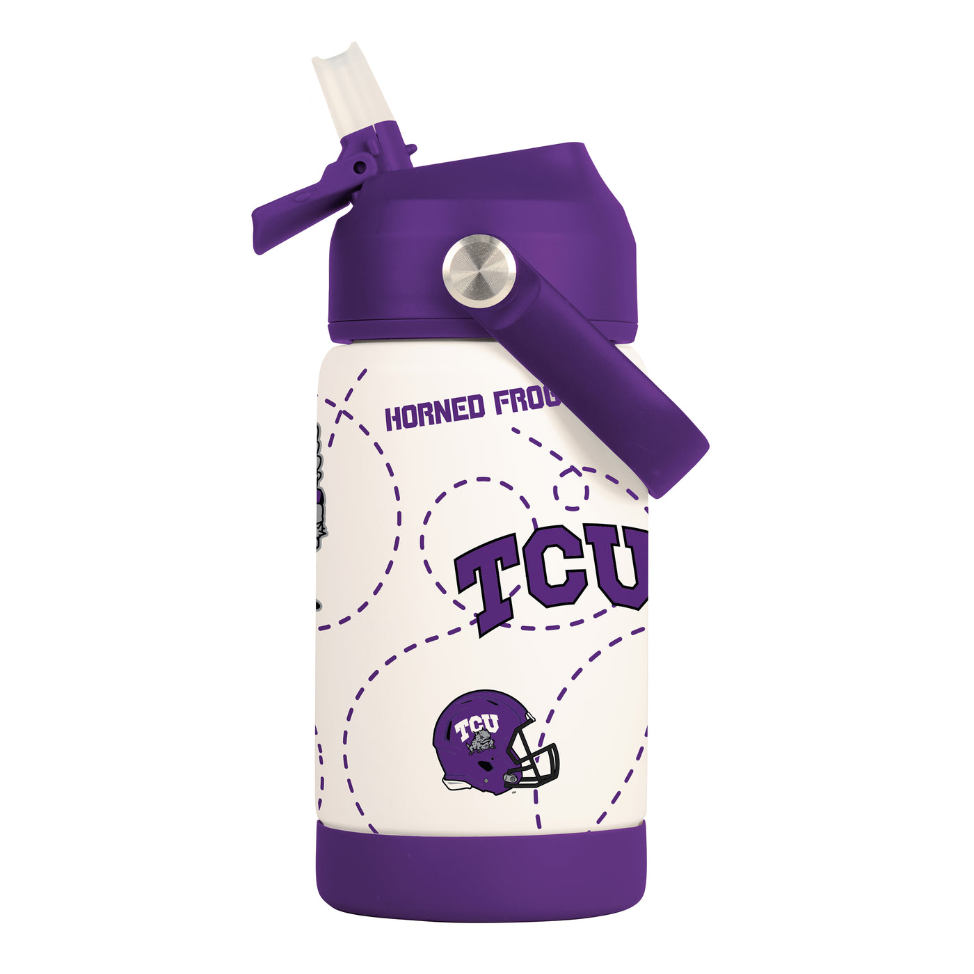 TCU 12oz Mascot SS Kids Bottle