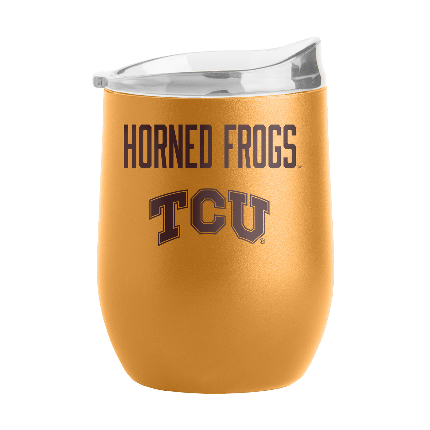TCU 16oz Huddle Powder Coat Curved Bev - Logo Brands