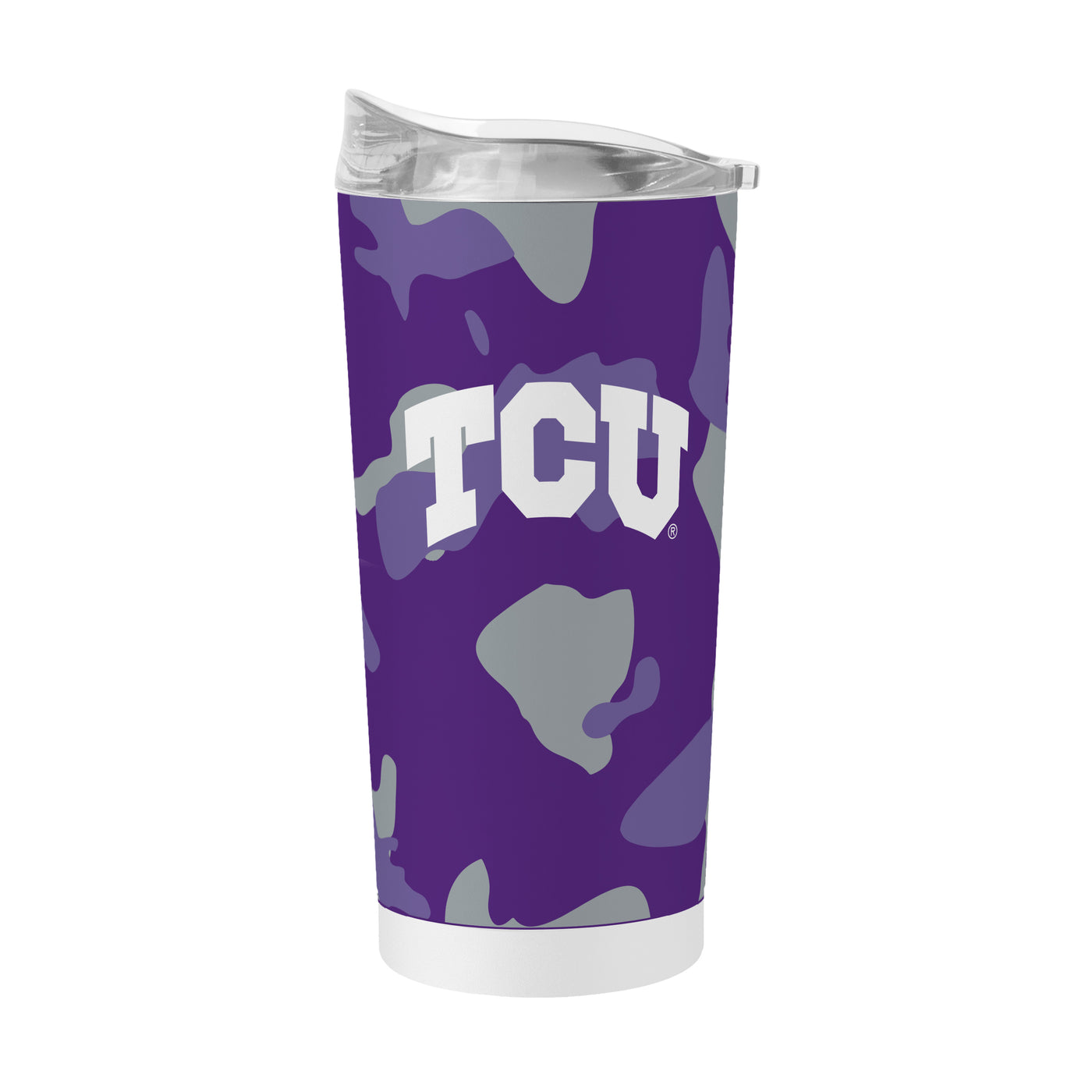 TCU 20oz Camo Powder Coat Tumbler