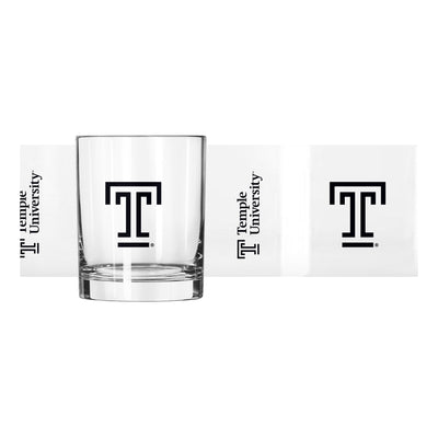 Temple 14oz Gameday Rocks Glass - Logo Brands