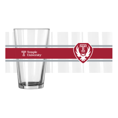 Temple 16oz Stripe Pint Glass
