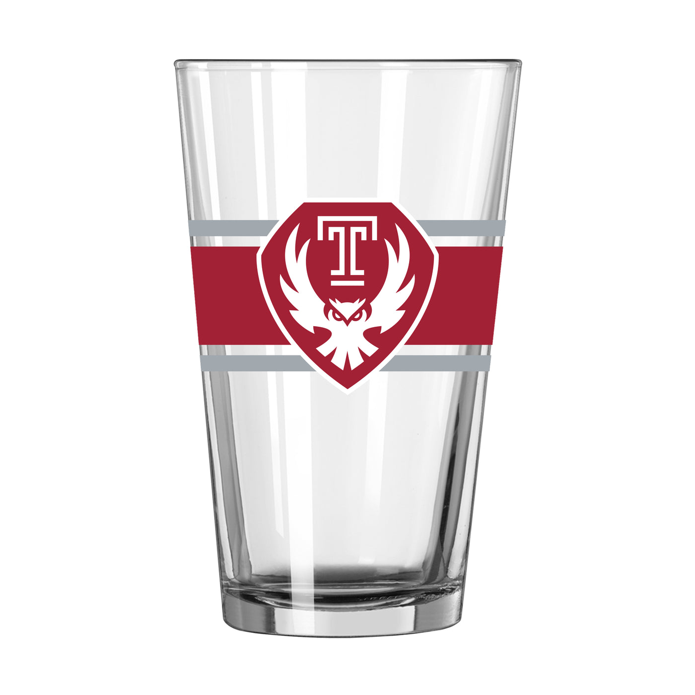 Temple 16oz Stripe Pint Glass