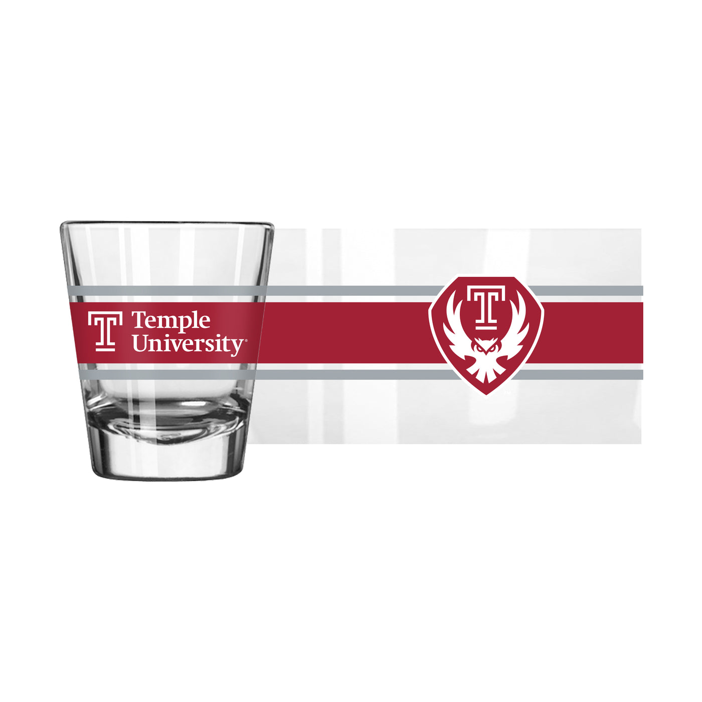 Temple 2oz Stripe Shot Glass