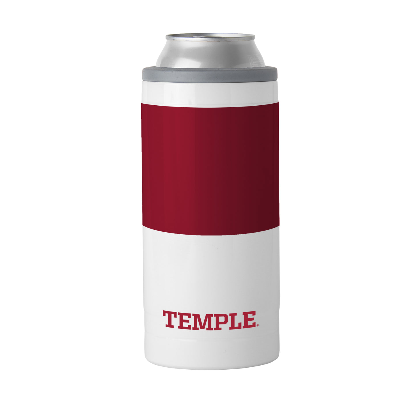 Temple 12oz Colorblock Slim Can Coolie