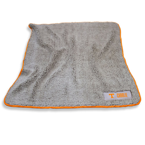 Tennessee personalized Frosty fleece blanket by Logo Brands featuring a soft, cozy design with Tennessee state details.