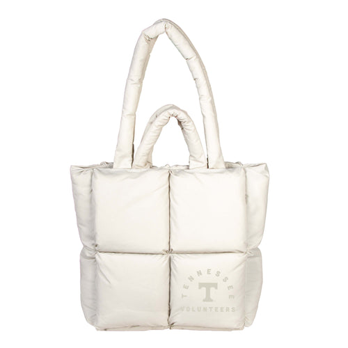 Tennessee Puff Tote bag by Logo Brands featuring team logo and vibrant design, made of durable material for everyday use.
