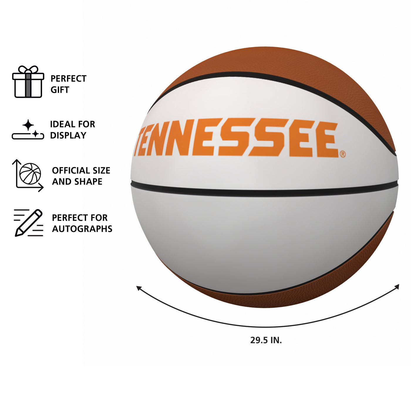 Tennessee Official-Size Autograph Basketball