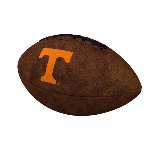 Vintage Tennessee Mini-Size Football by Logo Brands, recreation football with classic team logo and mini size for display or play.