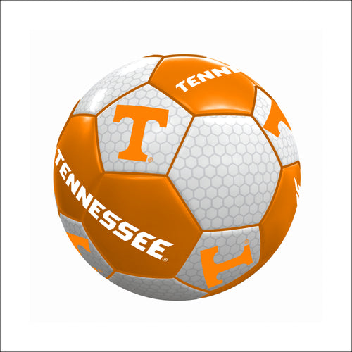 Tennessee Mini Soccer Ball by Logo Brands, recreation-sized soccer ball with team logo and vibrant colors, suitable for fans and collectors.