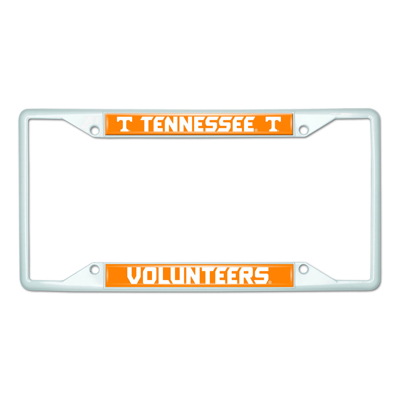 University of Tennessee White License Plate