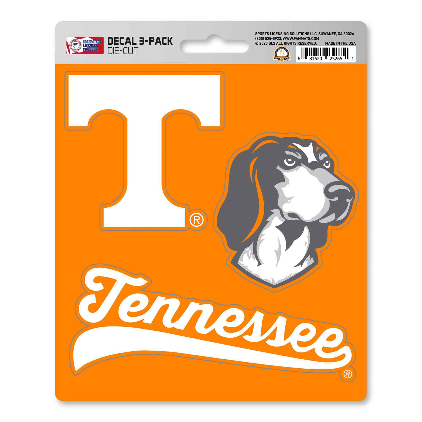 University of Tennessee Decal 3-pk