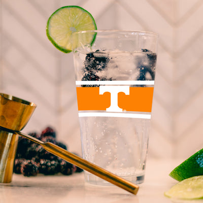 Tennessee 16oz Stripe Pint Glass - Logo Brands