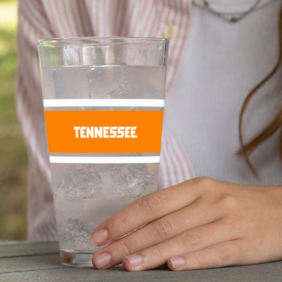 Tennessee 16oz Stripe Pint Glass - Logo Brands
