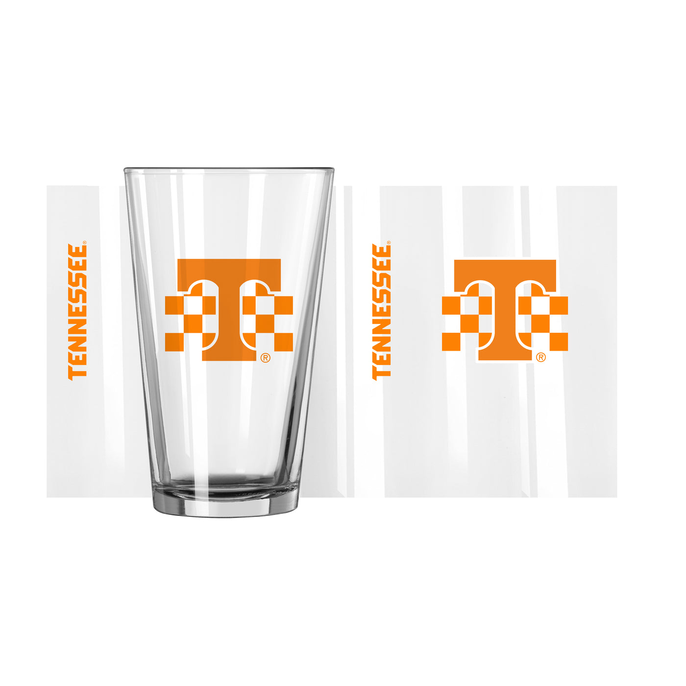 Tennessee Checkerboard 16oz Gameday Pint Glass