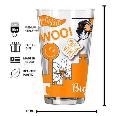 Tennessee 16oz Native Pint Glass