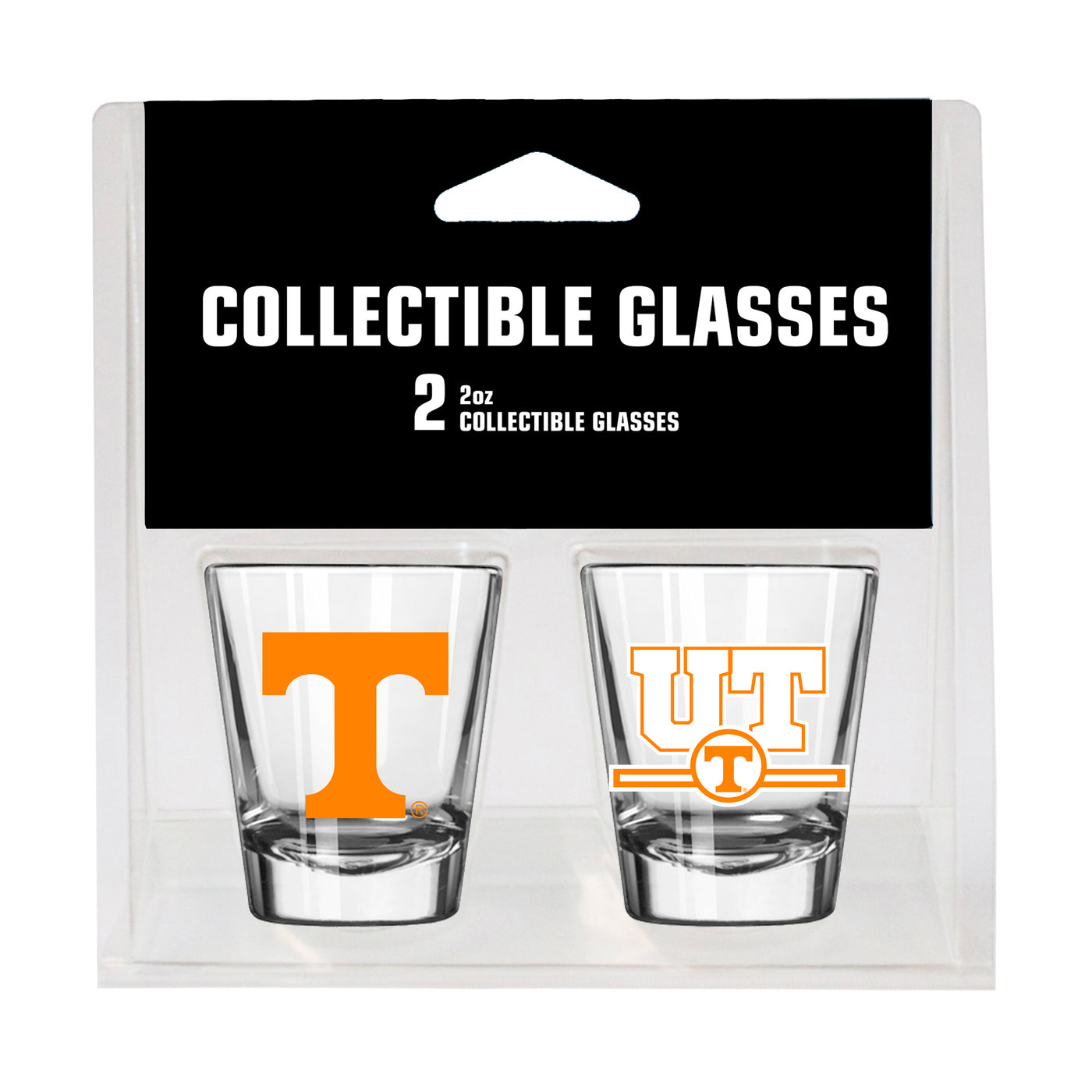 Tennessee Campus Colors 2oz Letterman Shot Glass 2 Pack