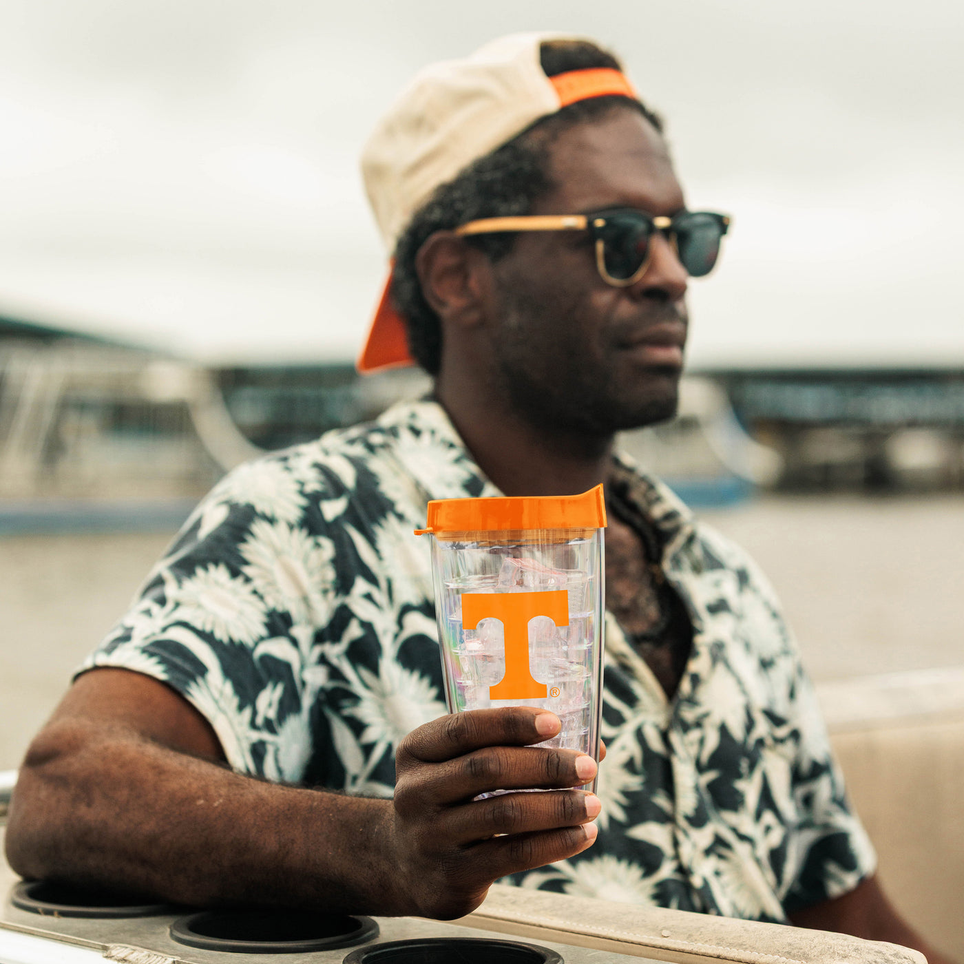Tennessee 16oz Flipside Dbl Wall Clear Tumbler